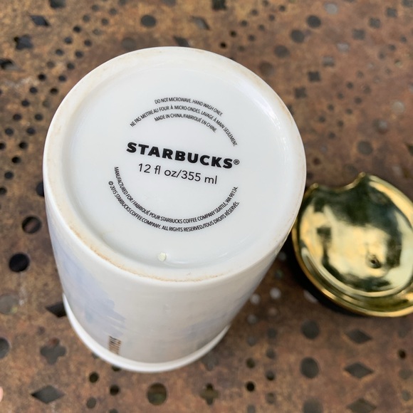 2015 Starbucks Holiday Mermaid Ceramic Tumbler Cup - Picture 7 of 9